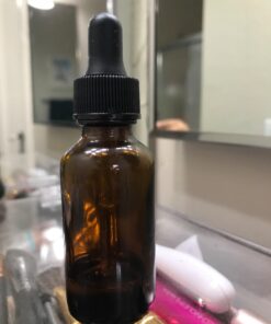 DropperStop 1oz Amber Glass Dropper Bottles (30mL) with Tapered Glass Droppers - Pack of 2 35 6193jlX0rzL