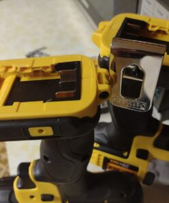 DEWALT 20V MAX Cordless Drill and Impact Driver, Power Tool Combo Kit with 2 Batteries and Charger, Yellow/Black (DCK240C2) Impact Driver/Drill Combo Only 46 6194TTbNSJL