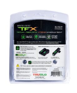 TRUGLO TFX Handgun Sight | Durable Shock-Resistant Compact Brightly Glowing Tritium & Fiber-Optic Xtreme Day/Night Sight for Handguns Smith & Wesson M&P 19 6194wJNOlBL