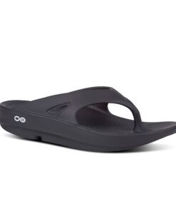 Alternative view of OOFOS OOriginal Sandal - Lightweight Recovery Footwear - Reduces Stress on Feet, Joints & Back - Machine Washable 5 Women/3 Men Black
