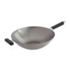 JOYCE CHEN Professional Series 14-Inch Carbon Steel Wok with Phenolic Handles 14 - inch Flat Bottom Wok 20 6196EFCc36L