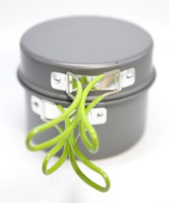 Wealers Camping Cookware 11 Piece Outdoor Mess Kit Backpacking| Trailblazing add on | Compact| Lightweight| Durable with Chef Pots, Bowls, Utensils and Mesh Carry Bag Included (11 Piece Set) 30 6196lnTJ7wL