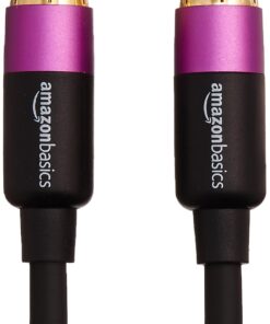 Amazon Basics RCA Audio Cable for Stereo Speaker or Subwoofer with Gold-Plated Plugs, 50 Foot, Black 50 Feet 8 6196xMctrNL