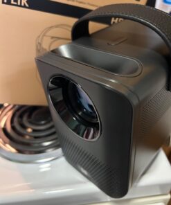 KODAK FLIK HD9 Smart Projector | Mini Black Portable Indoor & Outdoor Movie with Android TV Streaming Apps, Wi-Fi and Bluetooth, Built-In Speakers & Voice Remote | FHD 1080p for Screens Up to 120” 78 61998yGV5hL 3