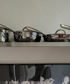 DuraSteel Stainless Steel Wall Shelf - 60" Wide x 12" Deep Commercial Grade - NSF Certified - Industrial Appliance Equipment (Restaurant, Bar, Home, Kitchen, Laundry, Garage and Utility Room) 12" Deep x 60" Wide 20 619APDh9moL