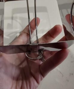 Cookie Cutters Set of 10, 5 sizes round and 5 sizes square Stainless steel Biscuit cutters with handles 27 619EZMIEL