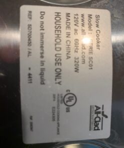 All-Clad Electrics Stainless Steel and Ceramic Slow Cooker with Insert and Lid 6.5 Quart Nonstick 320 Watts Oval Shaped, Programmable, Dishwasher Safe Black Ceramic Insert 6.5-Quart 24 619EZxlltoL