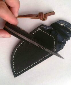 Alternative view of Perkin Damascus Steel Knife Small Bushcraft Knife