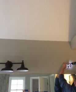 Design House 520320 Kimball Industrial Farmhouse 3-Light Indoor Bathroom Vanity Light with Metal Shades for Over the Mirror, Coffee Bronze 41 619Gqah1bhL