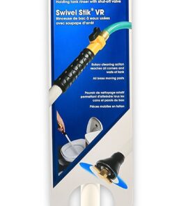 Camco - 21013 RV Straight Swivel Stik with Shutoff Valve- Creates Powerful Cleaning Action that Dislodges and Flushes Stubborn Waste Deposits and Combats Odors (40094) Swivel Stik Tank Rinser Standard Packaging 12 619I KXoJ L