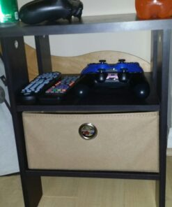 Furinno Andrey End Table / Side Table / Night Stand / Bedside Table with Bin Drawer, Espresso/Brown 1-Pack, Center Bin 53 619I0KYlK0L