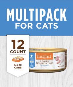 Instinct Limited Ingredient Diet Grain Free Real Turkey Recipe Natural Wet Canned Cat Food by Nature's Variety, 3 oz. Cans (Case of 24) 3 Ounce (Pack of 24) 22 619KXkj2aBL