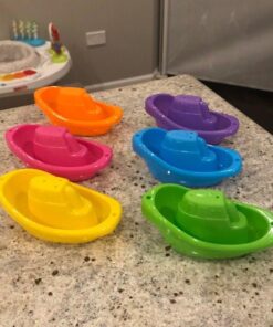 Munchkin® Little Boat Train Baby and Toddler Bath Toy, 6 Piece Set 43 619L1uvI5GL