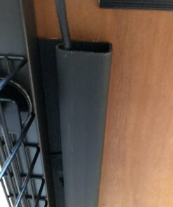 Electriduct Large J Channel Cable Raceway Self Adhesive Desk Cord Organizer and Wire Manager for Computer, Gaming and Entertainment Centers - Black - 48" (4 Feet) Large 48" Raceway 1 38 619MKuCNHRL