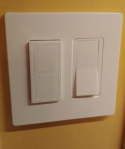 Lutron Claro 2 Gang Decorator/Rocker Wallplate, Gloss, White (1-Pack) | CW-2-WH 1 Pack 31 619MeuUozsL