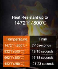 YUXIER Oven Gloves BBQ Grill Gloves 1472°F Extreme Heat Resistant Oven Mitts for Cooking, Grilling, Kitchen, Smoker Baking, Barbecue, Fireplace, Welding, Cutting (13.8inch, Black Gloves) 21 619OJF3FbKL