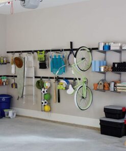 Rubbermaid FastTrack 2-Handle Hook (S Hook), Mounted Garage Storage and Space Saving Organization System for Rakes/Brooms/Toys/Ladders Double-Handle Hook 16 619P8O9VjjL