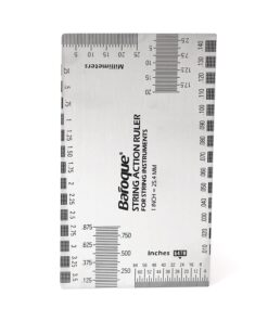String Action Ruler Gauge Tool for Electric Bass and Acoustic Guitar 12 619PhDoNPZL