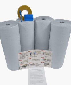 NASA Tech White Reflective Foam Core 2 Car Garage Door Insulation Kit 18FT (WIDE) x 9FT (HIGH) R Value 8 Made in USA New and Improved Heavy Duty Double Sided Tape 6 panel 24 Inches 7 619S5HlhOAL