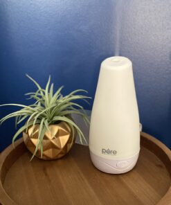 Pure Enrichment® PureSpa™ Essential Oil Diffuser - Compact Ultrasonic Aromatherapy Diffuser, Natural Air Deodorizer, 100ml Water Tank, and Optional Mood Light - Lasts Up to 7 Hours with Auto Shut-Off 31 619TBF2PIwL