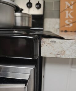 Linda’s Essentials Silicone Stove Gap Covers (2 Pack), Heat Resistant Oven Gap Filler Seals Gaps Between Stovetop and Counter, Easy to Clean Stove Gap Guard (21 Inches, Black) 21 Inches 41 619TCw0T iL