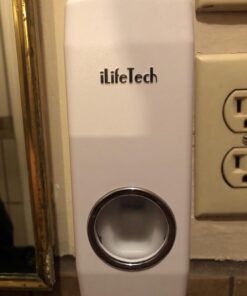 iLifeTech Hands Free Toothpaste Dispenser, Bathroom Toothbrush Holder, Automatic Toothpaste Squeezer and Holder Set (5 Brush Holder), White 37 619TdDPOfTL