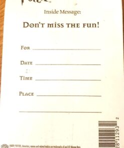 Alternative view of Harry Potter 8 Invitations