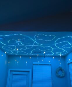 Govee 100ft LED Strip Lights, Bluetooth RGB Christmas LED Lights with App Control, 64 Scenes and Music Sync LED Strip Lighting for Bedroom, Living Room, Kitchen, Party, ETL Listed Adapter 22 619WRA upZL