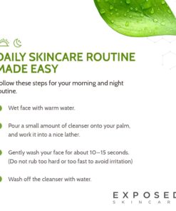 Exposed Skin Care Acne Facial Cleanser - Gentle Face Wash with Salicylic Acid for Acne Prone Skin - Pore Clarifying Acne Treatment for All Ages, Skin Types 13 619X7oH1YiL