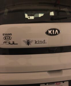 Alternative view of CafePress Be Kind 10"x3" Rectangle Vinyl Bumper Sticker Car Decal Clear