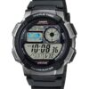 Casio Men's AE1000W-1BVCF Silver-Tone and Black Digital Sport Watch with Black Resin Band 7 619Yc8PjBpL