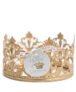 Gold Crown Cake Topper, Vintage Crown, Small Gold Wedding Cake Top, Princess Cake, The Queen of Crowns 23 619Z3e02Y2L