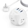 Anker Power Strip, PowerCube with 3 Outlets & 30W USB C,5ft Extension Cord, Power Delivery High-Speed Charging for iPhone 14/14Pro/13/12, for Dorm/Office,Cruise Travel Essential,TUV Listed 46 619ZrsnalLL