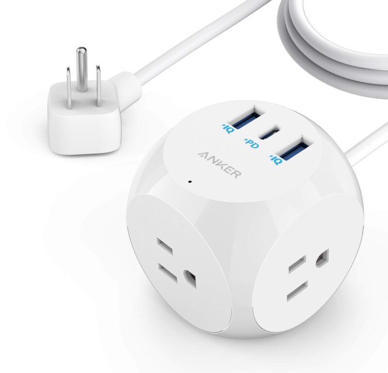 Catalog 9 Anker Power Strip, PowerCube with 3 Outlets & 30W USB C,5ft Extension Cord, Power Delivery High-Speed Charging for iPhone 14/14Pro/13/12, for Dorm/Office,Cruise Travel Essential,TUV Listed
