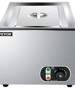 VEVOR Steam Table Warmer, 27 Qt Commercial, Full Size Countertop Food Warmer, Stainless Steel Electric, 1000W Buffet Food Warmer with Lid for Catering and Restaurant 27Qt 21 619aTdDzGKL