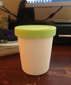 Tovolo Sweet Treat, 6 oz. Mini Tubs Set of 4, Tight-Fitting Silicone Lid, Easy Stacking Reusable Ice Cream Container, 6-Ounces, Assorted MINI Sweet Treat Tubs Set of 4 46 619bWvBlP6L