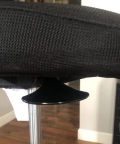 Amazon Basics Mid-back Mesh Office Drafting Chair Stool with Adjustable Footrest, Black No Arms 58 619cDUn8bL