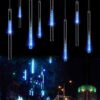 OMGAI Waterproof Meteor Shower Rain Lights 30cm 8 Tubes Drop Icicle Snow Falling Raindrop Cascading Lights for Wedding Party Christmas Shine Blue 37 619cDc5Ty3L