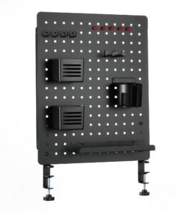 G-PACK PRO SET OF X Clamp-on Desk Pegboard, Standing Desk Accessories for Office, Gaming Desk Organizer, Privacy Panel for Desk, Work Desk Organizer, 20.5 x 16.5-inch, S1 Large Black (Black) 18 619ckXqg9pL