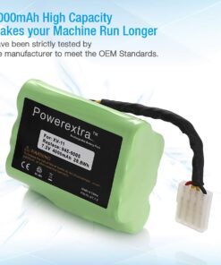 Powerextra 7.2V 4000mAh Battery Compatible with Neato XV-11 XV-12 XV-14 XV-15 XV-21 XV-25, XV Essential, XV Signature Pro Robotic Vacuum Cleaners Replacement Neato Battery 945-0005 205-0001 ( 2 Pack ) 16 619csJPRFpL