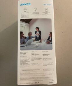 Anker 647 Charging Station (100W), 10-in-1 Power Strip with 6 AC, 1 USB-A, 1 USB-C, 2 Retractable USB C Cables (3ft), 5ft Extension Cord,Power Delivery for Conference Rooms, Desktop Accessory 44 619ctJBmuL