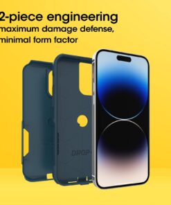 OtterBox iPhone 14 Pro Max (ONLY) Commuter Series Case - DONT BE BLUE (Blue), slim & tough, pocket-friendly, with port protection 8 619fgxp9lgL