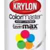 Krylon K05150207 ColorMaster Paint + Primer, Flat, White, 12 oz. 12 Ounce (Pack of 1)