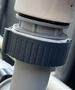 GAME 4560 40mm Hose to 1 1/2 Inch Inlet/Outlet, Adapter Conversion Kit (For Intex & Bestway Pools), 2 Count (Pack of 1) ,Grey 38 619h5 4dDFL