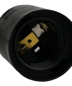 Lightingsky Extension Light Cord Hanging Lantern Pendant Lamp Cord Cable E26 Bulb Socket to 2-Prong US AC Power Cord with On/Off Switch (15 Feet, Black-1 Pack) 15 ft 16 619iNn3sJgL