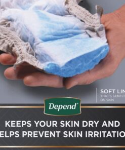 Depend Real Fit Incontinence Underwear for Men, Disposable, Maximum Absorbency, Small/Medium, Grey, 56 Count (2 Packs of 28), Packaging May Vary 15 619ikg8G1XL
