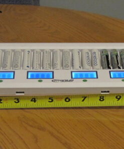 TITANIUM INNOVATIONS 16 Bay Battery Charger/Channel Genius Fast Rechargeable Battery Charger Unit for NiMH AA Batteries/AAA Batteries - MD-1600L - Portable Battery Pack Charger with 2 USB Outlets 24 619kDqI8beL