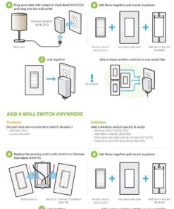 Insteon Mini Remote 8-Scene Keypad, 2342-222 - Controls On/Off & Dimming, Rechargeable Battery White 8 Scene Mini Remote 17 619lZGLbftL