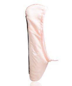 KUKOME Ballet Dance Shoes Pink Satin Pointe Shoes with Ribbon and Toe Pads for Ladies 9 27 619lto7VyxL