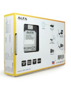 Alfa AWUS036NHA - Wireless B/G/N USB Adaptor - 802.11n - 150Mbps - 2.4 GHz - 5dBi Antenna - Long Range - Atheros Chipset - Windows XP/Vista 64-Bit /128-Bit Windows 7 Compatible 16 619mKwVQ3L
